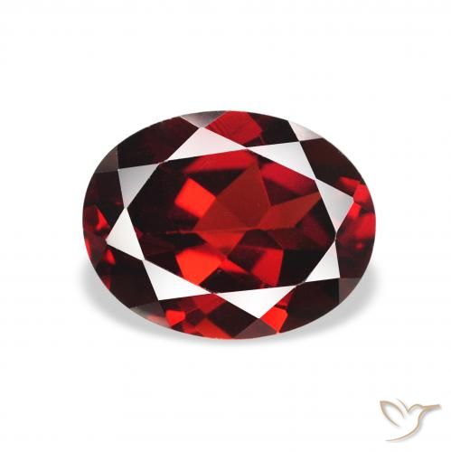 2.32ct Natural Deep Blood Red Almandine Garnet, Oval, VS