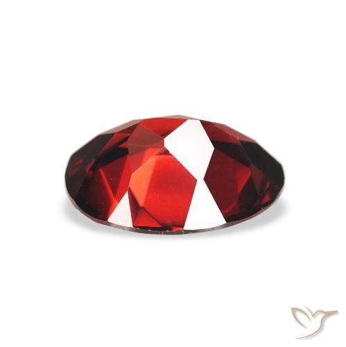 Almandine Garnet Gemstone in 9 x 7 mm (calibrated) Size for Sale, Almandine Garnet Stone in Dark Red Color