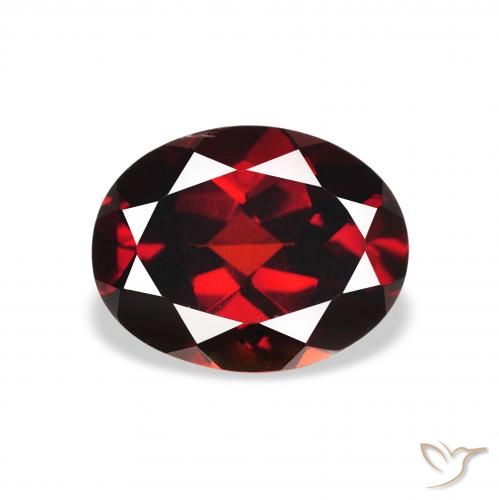 2.13ct Natural Deep Red Almandine Garnet, Oval, VS