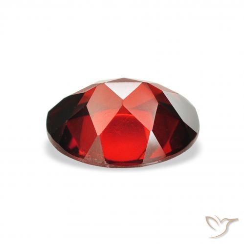 Almandine Garnet Gemstone in 9 x 7 mm (calibrated) Size for Sale, Almandine Garnet Stone in Deep Red Color