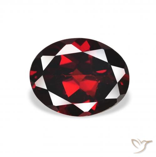 2.16ct Natural Deep Red Almandine Garnet, Oval, VS, Photo A
