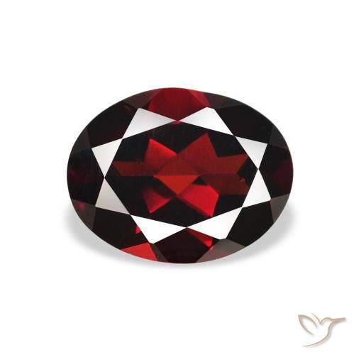 1.99ct Natural Deep Blood Red Almandine Garnet, Oval, VS