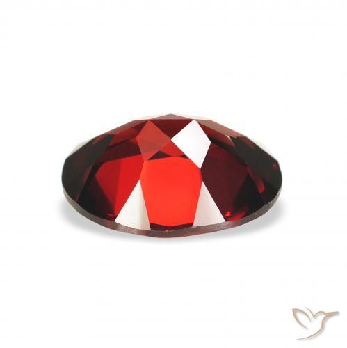 Almandine Garnet Gemstone in 9 x 7 mm (calibrated) Size for Sale, Almandine Garnet Stone in Deep Blood Red Color