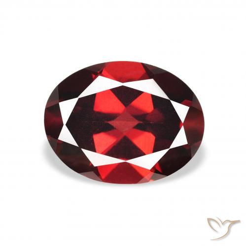 2.15ct Natural Dark Red Almandine Garnet, Oval, VS