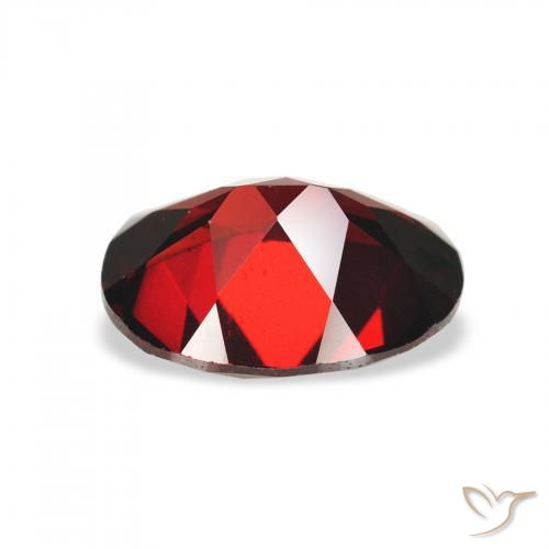 Almandine Garnet Gemstone in 9 x 7 mm (calibrated) Size for Sale, Almandine Garnet Stone in Deep Red Color