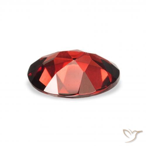 Almandine Garnet Gemstone in 9 x 7 mm (calibrated) Size for Sale, Almandine Garnet Stone in Dark Red Color