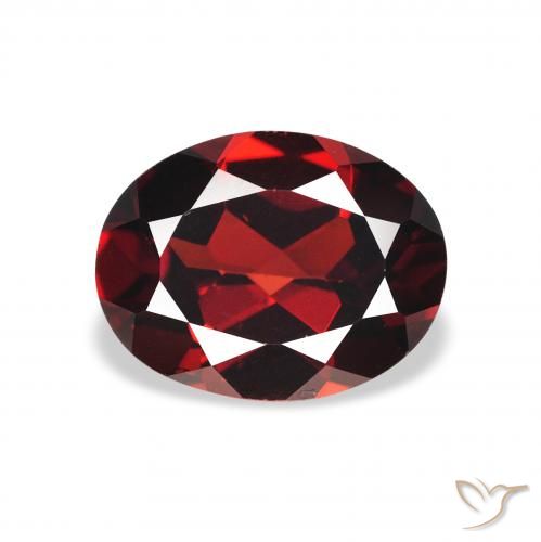 2.04ct Natural Deep Red Almandine Garnet, Oval, VS