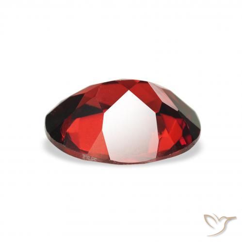 Almandine Garnet Gemstone in 9 x 7 mm (calibrated) Size for Sale, Almandine Garnet Stone in Deep Red Color
