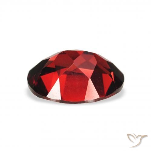 Almandine Garnet Gemstone in 9 x 7 mm (calibrated) Size for Sale, Almandine Garnet Stone in Deep Red Color