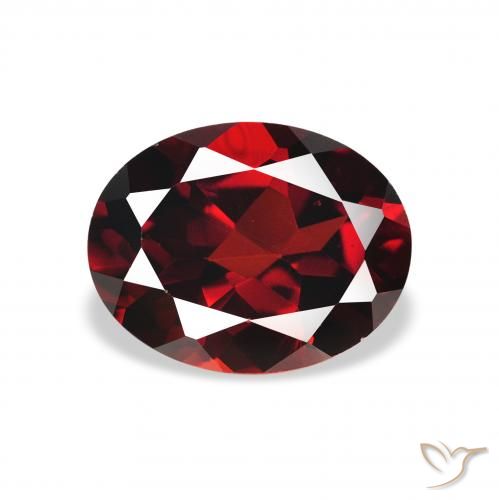 2.46ct Natural Deep Red Almandine Garnet, Oval, VS, Photo A