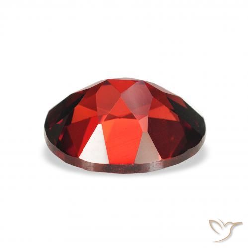 Almandine Garnet Gemstone in 9 x 7 mm (calibrated) Size for Sale, Almandine Garnet Stone in Deep Red Color