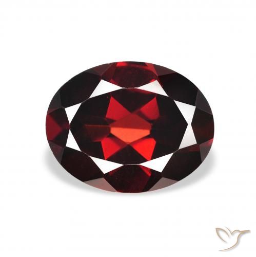 2.13ct Natural Deep Red Almandine Garnet, Oval, VS