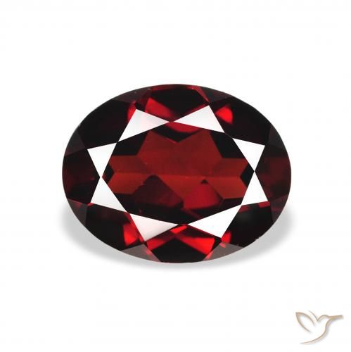 2.14ct Natural Deep Blood Red Almandine Garnet, Oval, VS