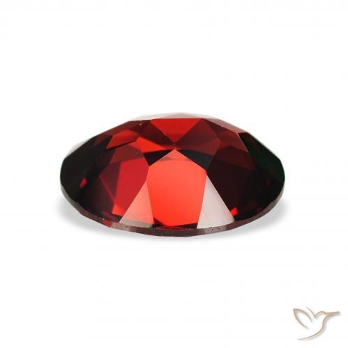 Almandine Garnet Gemstone in 9 x 7 mm (calibrated) Size for Sale, Almandine Garnet Stone in Deep Blood Red Color