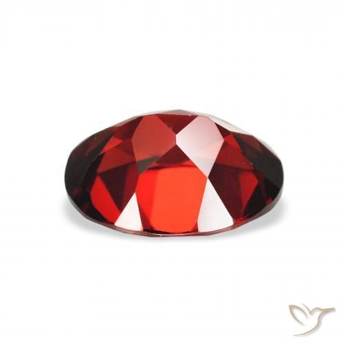 Almandine Garnet Gemstone in 9 x 7 mm (calibrated) Size for Sale, Almandine Garnet Stone in Deep Red Color