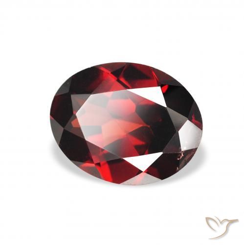 1.81 ct Red Almandine Garnet Stone, Natural Almandine Garnet in Oval Facet Shape for Sale