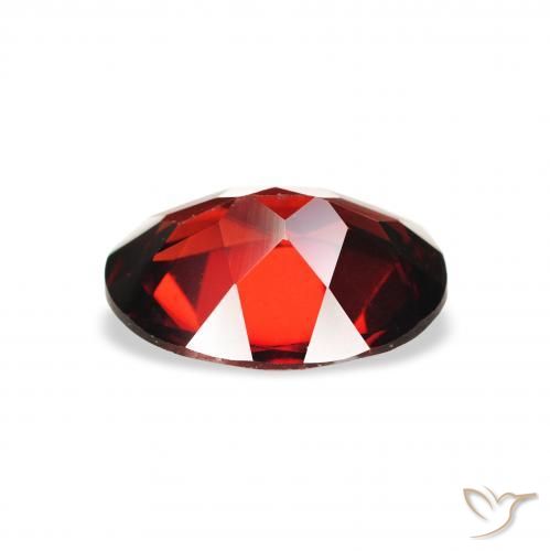 Almandine Garnet Gemstone in 9 x 7 mm (calibrated) Size for Sale, Almandine Garnet Stone in Deep Blood Red Color