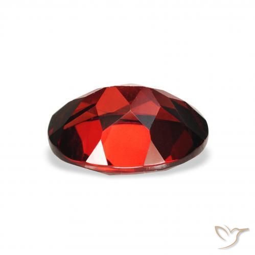 Almandine Garnet Gemstone in 9 x 7 mm (calibrated) Size for Sale, Almandine Garnet Stone in Dark Red Color