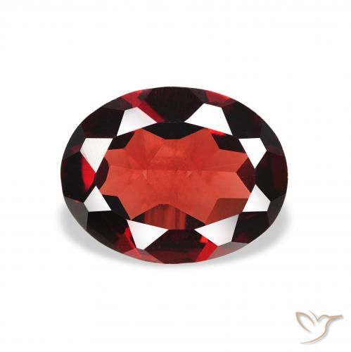 1.72ct Natural Deep Red Almandine Garnet, Oval, VVS-VS