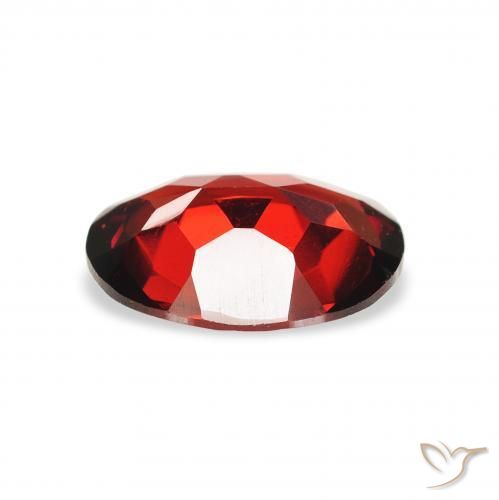 Almandine Garnet Gemstone in 9 x 7 mm (calibrated) Size for Sale, Almandine Garnet Stone in Deep Red Color