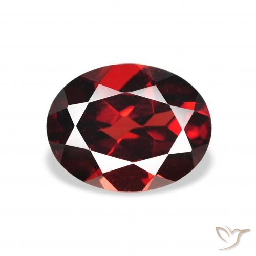 2.15ct Natural Deep Red Almandine Garnet, Oval, VVS-VS