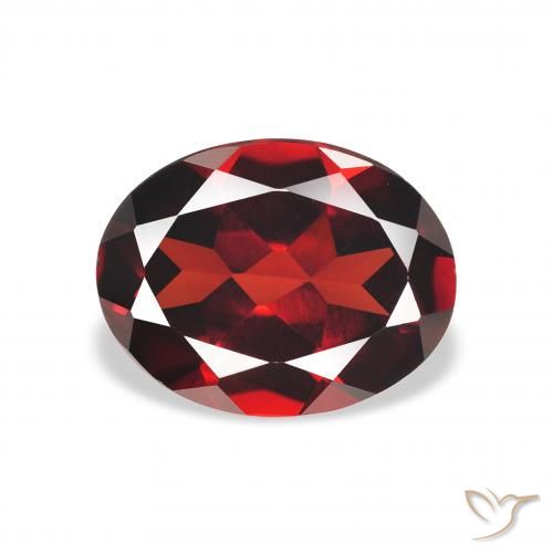 2.12ct Natural Dark Red Almandine Garnet, Oval, VVS-VS