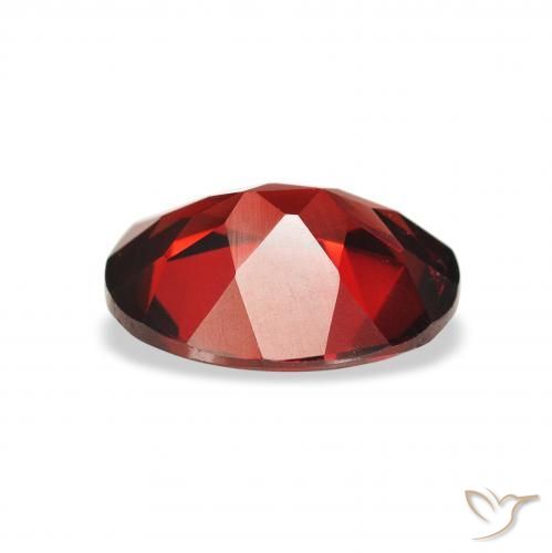 Almandine Garnet Gemstone in 9 x 7 mm (calibrated) Size for Sale, Almandine Garnet Stone in Dark Red Color