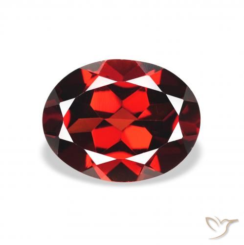 2.06ct Natural Dark Red Almandine Garnet, Oval, VVS-VS