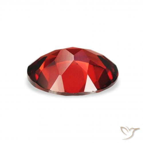 Almandine Garnet Gemstone in 9 x 7 mm (calibrated) Size for Sale, Almandine Garnet Stone in Dark Red Color