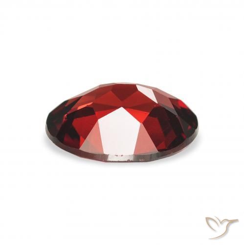 Almandine Garnet Gemstone in 9 x 7 mm (calibrated) Size for Sale, Almandine Garnet Stone in Dark Red Color