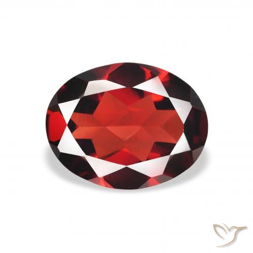 1.79ct Natural Deep Red Almandine Garnet, Oval, VVS-VS