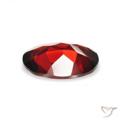 Almandine Garnet Gemstone in 9 x 7 mm (calibrated) Size for Sale, Almandine Garnet Stone in Deep Blood Red Color