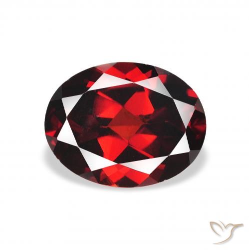 2.23ct Natural Dark Red Almandine Garnet, Oval, VVS-VS
