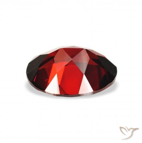 Almandine Garnet Gemstone in 9 x 7 mm (calibrated) Size for Sale, Almandine Garnet Stone in Dark Red Color