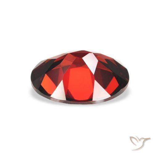 Almandine Garnet Gemstone in 9 x 7 mm (calibrated) Size for Sale, Almandine Garnet Stone in Deep Red Color