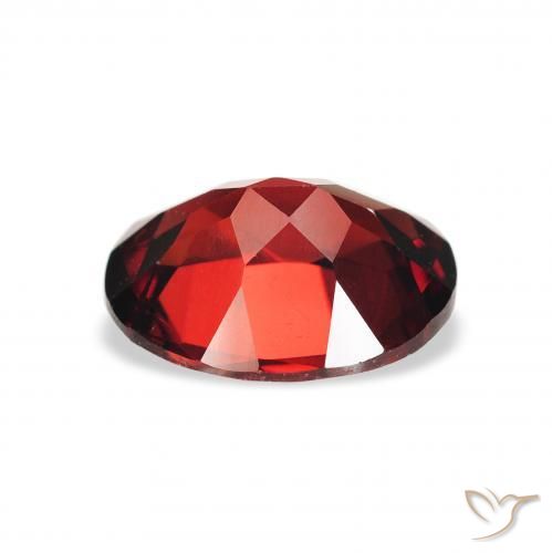 Almandine Garnet Gemstone in 9 x 7 mm (calibrated) Size for Sale, Almandine Garnet Stone in Deep Red Color