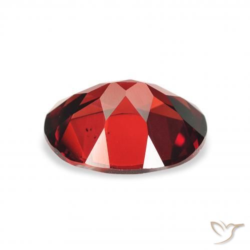 Almandine Garnet Gemstone in 9 x 7 mm (calibrated) Size for Sale, Almandine Garnet Stone in Dark Red Color