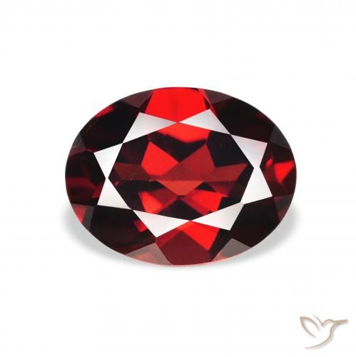 2.44ct Natural Deep Red Almandine Garnet, Oval, VS, Photo A