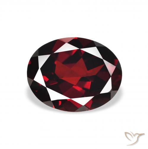 2.32ct Natural Dark Red Almandine Garnet, Oval, VVS-VS