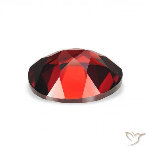 Almandine Garnet Gemstone in 9 x 7 mm (calibrated) Size for Sale, Almandine Garnet Stone in Dark Red Color