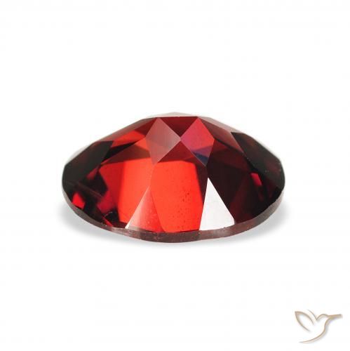 Almandine Garnet Gemstone in 9 x 7 mm (calibrated) Size for Sale, Almandine Garnet Stone in Deep Red Color