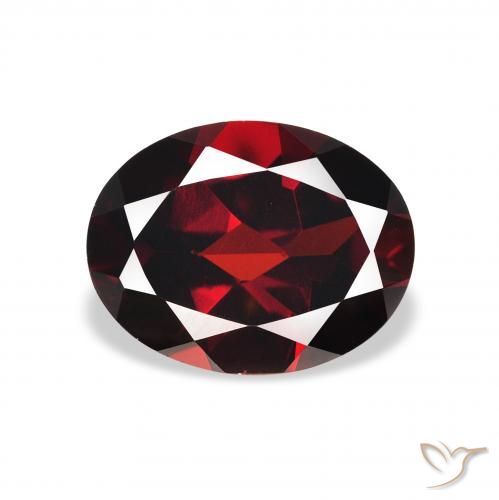 2.05ct Natural Dark Red Almandine Garnet, Oval, VVS-VS