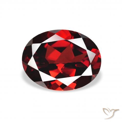 2.22ct Natural Dark Red Almandine Garnet, Oval, VVS-VS