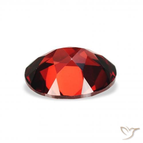 Almandine Garnet Gemstone in 9 x 7 mm (calibrated) Size for Sale, Almandine Garnet Stone in Dark Red Color