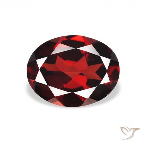2.05ct Natural Dark Red Almandine Garnet, Oval, VVS-VS