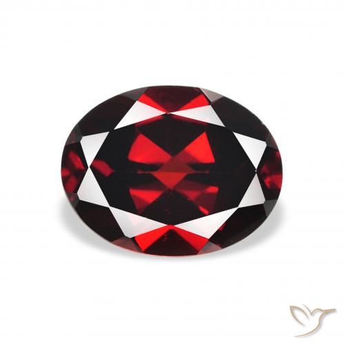 2.27ct Natural Deep Red Almandine Garnet, Oval, VVS-VS