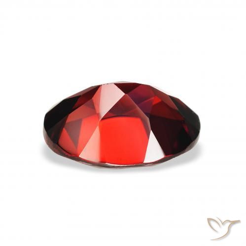 Almandine Garnet Gemstone in 9 x 7 mm (calibrated) Size for Sale, Almandine Garnet Stone in Deep Red Color