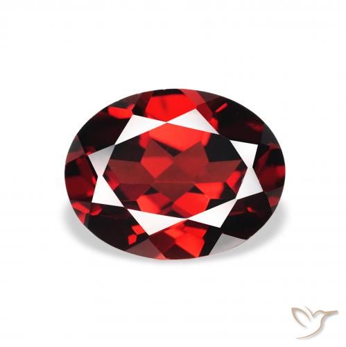 2.16ct Natural Deep Red Almandine Garnet, Oval, VVS-VS