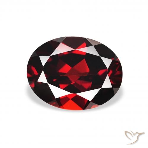2.37ct Natural Dark Red Almandine Garnet, Oval, VVS-VS