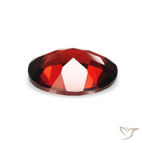 Almandine Garnet Gemstone in 9 x 7 mm (calibrated) Size for Sale, Almandine Garnet Stone in Deep Blood Red Color
